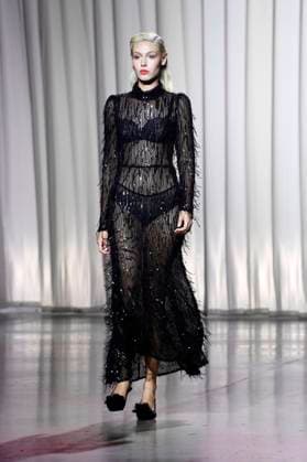 Model at the Marcel Ostertag Fashion Show at the Berlin Fashion Week S S 2026 in the Uber Eats Music Hall Berlin, 02 07 2025 Foto:xN.xKubelkax xFuturexImagex ostertag_5732