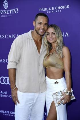 Andrej Mangold and Annika Jung at the LASCANA SUMMER CLUB as part of Berlin Fashion Week at Maaya in Berlin on 02 07 2025