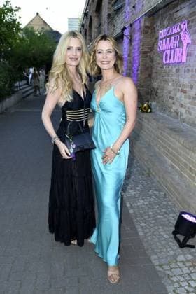 Mirja du Mont and Bettina Cramer at the LASCANA SUMMER CLUB as part of Berlin Fashion Week at Maaya in Berlin on 02 07 2025