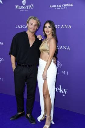 Sarah Engels and Joti Polizoakis at the LASCANA SUMMER CLUB as part of Berlin Fashion Week at Maaya in Berlin on 02 07 2025