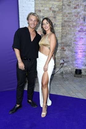 Sarah Engels and Joti Polizoakis at the LASCANA SUMMER CLUB as part of Berlin Fashion Week at Maaya in Berlin on 02 07 2025