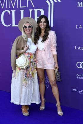 Sarah Rissen Lascana Marketing Manager and Lili Paul Roncalli at the LASCANA SUMMER CLUB as part of Berlin Fashion Week at Maaya in Berlin on 02 07 2025