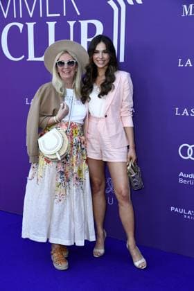 Sarah Rissen Lascana Marketing Manager and Lili Paul Roncalli at the LASCANA SUMMER CLUB as part of Berlin Fashion Week at Maaya in Berlin on 02 07 2025