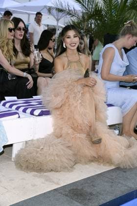 Kisu Nguyen at the LASCANA SUMMER CLUB as part of Berlin Fashion Week at Maaya in Berlin on 02 07 2025