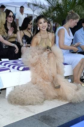 Kisu Nguyen at the LASCANA SUMMER CLUB as part of Berlin Fashion Week at Maaya in Berlin on 02 07 2025
