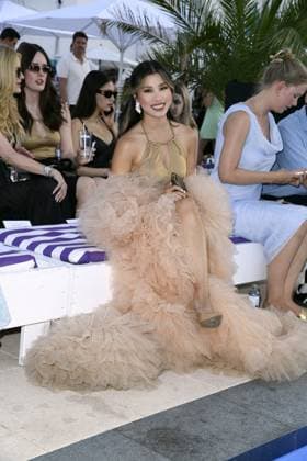 Kisu Nguyen at the LASCANA SUMMER CLUB as part of Berlin Fashion Week at Maaya in Berlin on 02 07 2025