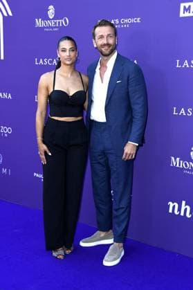 Amira Aly with boyfriend Christian Düren at the LASCANA SUMMER CLUB as part of Berlin Fashion Week at Maaya in Berlin on 02 07 2025