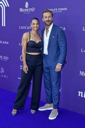 Amira Aly with boyfriend Christian Düren at the LASCANA SUMMER CLUB as part of Berlin Fashion Week at Maaya in Berlin on 02 07 2025