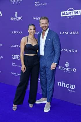 Amira Aly with boyfriend Christian Düren at the LASCANA SUMMER CLUB as part of Berlin Fashion Week at Maaya in Berlin on 02 07 2025