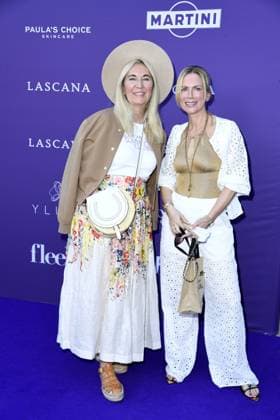 Sarah Rissen Lascana Marketing Manager and Tamara Graefin from Nayhaus at the LASCANA SUMMER CLUB as part of Berlin Fashion Week at Maaya in Berlin on 02 07 2025