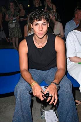 Leon Klein at the Kilian Kerner Fashion Show at Berlin Fashion Week S S 2026 in the Uber Eats Music Hall Berlin, 02 07 2025 Foto:xN.xKubelkax xFuturexImagex kerner_5709