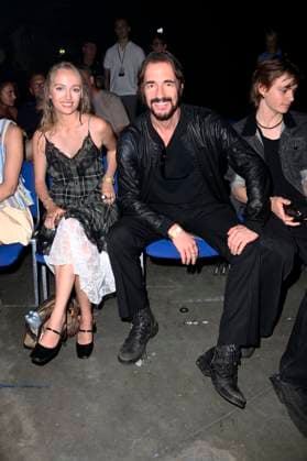 Thomas Hayo with guest at the Kilian Kerner Fashion Show at Berlin Fashion Week S S 2026 in the Uber Eats Music Hall Berlin, 02 07 2025 Foto:xN.xKubelkax xFuturexImagex kerner_5710