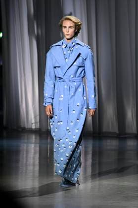 Model at the Kilian Kerner Fashion Show at the Berlin Fashion Week S S 2026 in the Uber Eats Music Hall Berlin, 02 07 2025 Foto:xN.xKubelkax xFuturexImagex kerner_5720