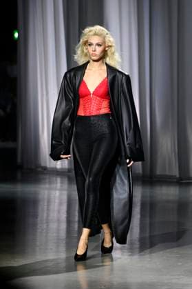 Model at the Kilian Kerner Fashion Show at the Berlin Fashion Week S S 2026 in the Uber Eats Music Hall Berlin, 02 07 2025 Foto:xN.xKubelkax xFuturexImagex kerner_5726