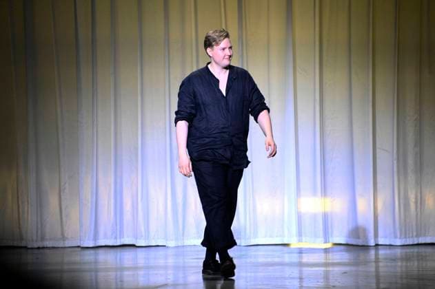 Danny Reinke at the Danny Reinke Fashion Show at Berlin Fashion Week S S 2026 in the Uber Eats Music Hall Berlin, 02 07 2025 Foto:xN.xKubelkax xFuturexImagex reinke_5741
