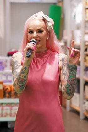 Belle la Donna at the WALK of Mumuso in the Mall of Berlin as part of Berlin Fashion Week SS26 Spring Summer 2026 on 03 07 2025