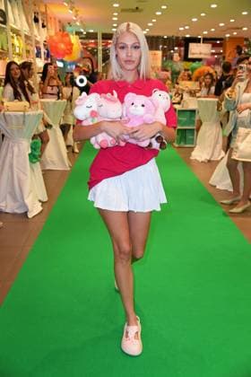 Daniela Djokic at the WALK of Mumuso in the Mall of Berlin as part of Berlin Fashion Week SS26 Spring Summer 2026 on 03 07 2025