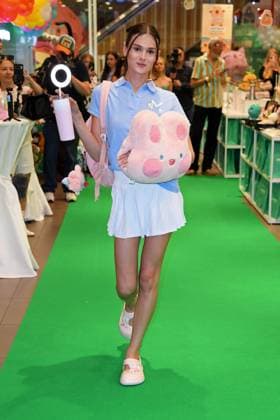 Canel Delice at the WALK of Mumuso in the Mall of Berlin as part of Berlin Fashion Week SS26 Spring Summer 2026 on 03 07 2025