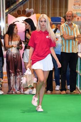 Daniela Djokic at the WALK of Mumuso in the Mall of Berlin as part of Berlin Fashion Week SS26 Spring Summer 2026 on 03 07 2025