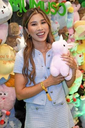 Kisu Nguyen at the WALK of Mumuso in the Mall of Berlin as part of Berlin Fashion Week SS26 Spring Summer 2026 on 03 07 2025