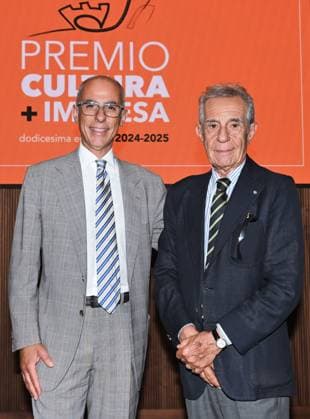 Milan, Italy CULTURE + BUSINESS AWARD 2024 2025 Enhance and promote Sponsorships and Partnerships, Corporate Cultural Productions and the application of the Corporate Art Bonus at Palazzo Edison In the photo: Antonino Caputo and Carmine Caputo  Copyright: xNickxZonnax xipa-agency.netx xNickxZonnax IPA_Agency_IPA59873360