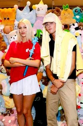 Daniela Djokic and Moritz Rüdiger at the Walk of Mumuso as part of Berlin Fashion Week S S 2026 in the Mall of Berlin Berlin, 03 07 2025 Foto:xA.xBuggex xFuturexImagex mumuso_5735