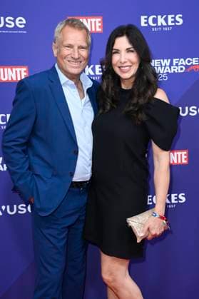 Alexandra Polzin with husband Gerhard Leinauer at the presentation of the Bunte New Faces Awards Style 2025 at the Telegraphenamt Berlin, 03 07 2025 Foto:xN.xKubelkax xFuturexImagex faces_5708