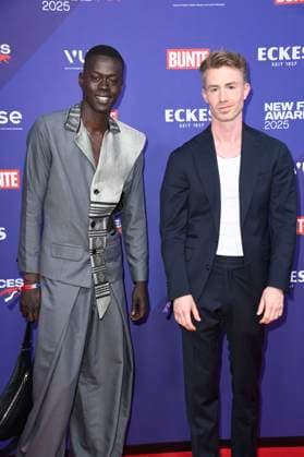 Alpha Dia with guest at the presentation of the Bunte New Faces Awards Style 2025 at the Telegraphenamt Berlin, 03 07 2025 Foto:xN.xKubelkax xFuturexImagex faces_5715