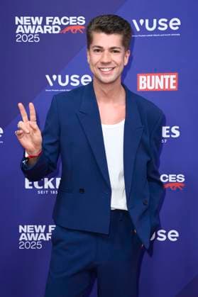Maximilian Seitz at the presentation of the Bunte New Faces Awards Style 2025 at the Telegraphenamt Berlin, 03 07 2025 Foto:xN.xKubelkax xFuturexImagex faces_5724