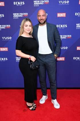 Kim Gloss with husband Alexander Beliaikin at the presentation of the Bunte New Faces Awards Style 2025 at the Telegraphenamt Berlin, 03 07 2025 Foto:xN.xKubelkax xFuturexImagex faces_5768