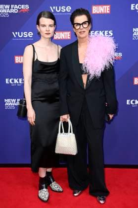 Edda Eggers and Andrea Eggers at the presentation of the Bunte New Faces Awards Style 2025 at the Telegraphenamt Berlin, 03 07 2025 Foto:xN.xKubelkax xFuturexImagex faces_5777