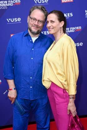 Ulrike Frank with husband Marc Schubring at the presentation of the Bunte New Faces Awards Style 2025 at the Telegraphenamt Berlin, 03 07 2025 Foto:xN.xKubelkax xFuturexImagex faces_5784