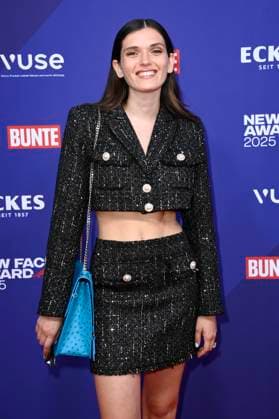 Caroline Hartig at the presentation of the Bunte New Faces Awards Style 2025 at the Telegraphenamt Berlin, 03 07 2025 Foto:xN.xKubelkax xFuturexImagex faces_5801