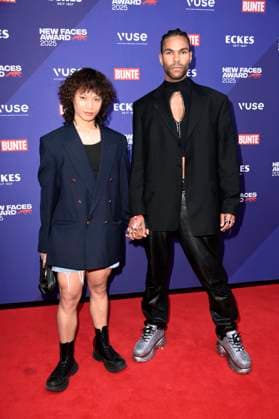Eliob Demofike with life partner Myat at the Bunte New Faces Awards Style 2025 at the Telegraphenamt Berlin, 03 07 2025 Foto:xN.xKubelkax xFuturexImagex faces_5802