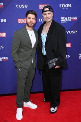 Joey Heindle and Lars Weber at the presentation of the Bunte New Faces Awards Style 2025 at the Telegraphenamt Berlin, 03 07 2025 Foto:xN.xKubelkax xFuturexImagex faces_5851