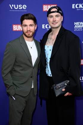 Joey Heindle and Lars Weber at the presentation of the Bunte New Faces Awards Style 2025 at the Telegraphenamt Berlin, 03 07 2025 Foto:xN.xKubelkax xFuturexImagex faces_5852