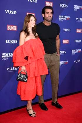 Stella Sellere and Alejandro Aguera at the presentation of the Bunte New Faces Awards Style 2025 at the Telegraphenamt Berlin, 03 07 2025 Foto:xN.xKubelkax xFuturexImagex faces_5872