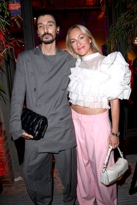 Julian Daynov with guest at the presentation of the Bunte New Faces Awards Style 2025 at the Telegraphenamt Berlin, 03 07 2025 Foto:xN.xKubelkax xFuturexImagex faces_5881