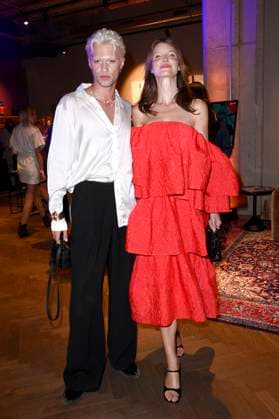 Stella Sellere with guest at the presentation of the Bunte New Faces Awards Style 2025 at the Telegraphenamt Berlin, 03 07 2025 Foto:xN.xKubelkax xFuturexImagex faces_5883