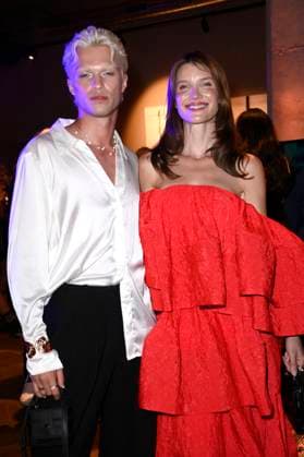 Stella Sellere with guest at the presentation of the Bunte New Faces Awards Style 2025 at the Telegraphenamt Berlin, 03 07 2025 Foto:xN.xKubelkax xFuturexImagex faces_5884