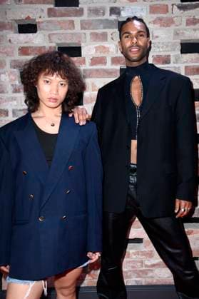 Eliob Demofike with life partner Myat at the Bunte New Faces Awards Style 2025 at the Telegraphenamt Berlin, 03 07 2025 Foto:xN.xKubelkax xFuturexImagex faces_5892