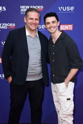 Kevin Kratzsch and Marc Weinmann at the presentation of the Bunte New Faces Awards Style 2025 at the Telegraphenamt Berlin, 03 07 2025 Foto:xN.xKubelkax xFuturexImagex faces_5825
