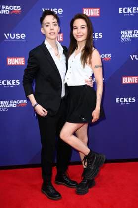 Laura Tashina with friend Alina at the Bunte New Faces Awards Style 2025 at the Telegraphenamt Berlin, 03 07 2025 Foto:xN.xKubelkax xFuturexImagex faces_5830