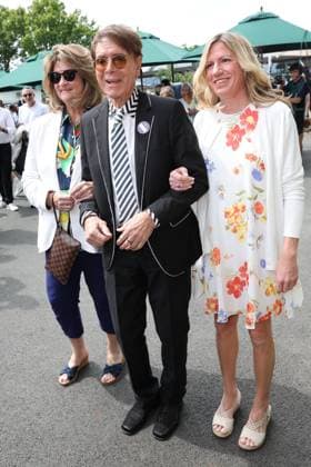 . 04 07 2025. London, United Kingdom. Sir Cliff Richard arriving on day five of the Wimbledon Tennis Championships in London.  xStephenxLockx xi-Imagesx IIM-26076-0006