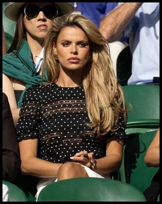 . 04 07 2025. London, United Kingdom. American model Brooks Nader on day five of the Wimbledon Tennis Championships in London.  xStephenxLockx xi-Imagesx IIM-26076-0059
