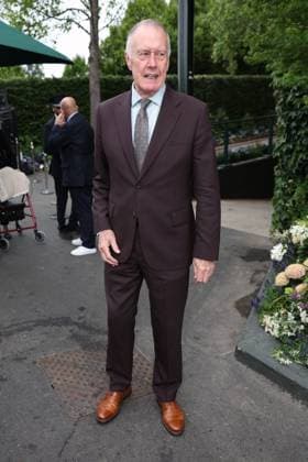 . 05 07 2025. London, United Kingdom. Sir Geoff Hurst arriving on day six of the Wimbledon Tennis Championships in London.  xStephenxLockx xi-Imagesx IIM-26079-0003