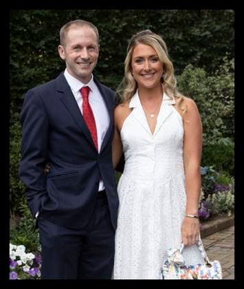 . 05 07 2025. London, United Kingdom. Former British cyclists Jason and Laura Kenny arriving on day six of the Wimbledon Tennis Championships in London.  xStephenxLockx xi-Imagesx IIM-26079-0010