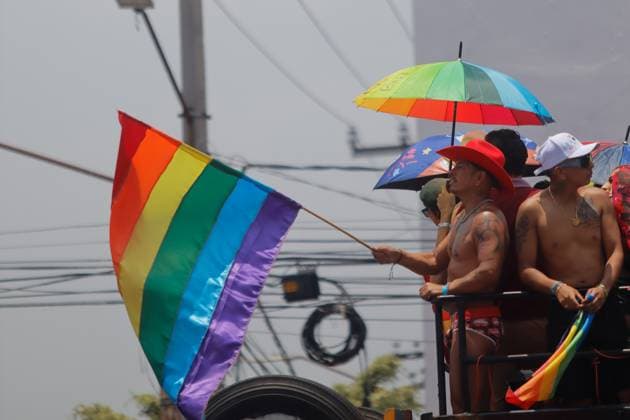 4th Annual Nezahualcoyotl Pride Parade 2025 Members of the LGBTTTIQ+ community take part during the 4th Nezahualcoyotl pride parade as part of the world™s pride celebrations at coyote roundabout. on July 5, 2025 in Mexico City, Mexico. (Photo by Carlos Santiago Eyepix Group) Copyright: xCarlosxSantiago xEyepixxGroupx CS_05072025_161039