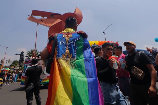 4th Annual Nezahualcoyotl Pride Parade 2025 Members of the LGBTTTIQ+ community take part during the 4th Nezahualcoyotl pride parade as part of the world™s pride celebrations at coyote roundabout. on July 5, 2025 in Mexico City, Mexico. (Photo by Carlos Santiago Eyepix Group) Copyright: xCarlosxSantiago xEyepixxGroupx CS_05072025_161040