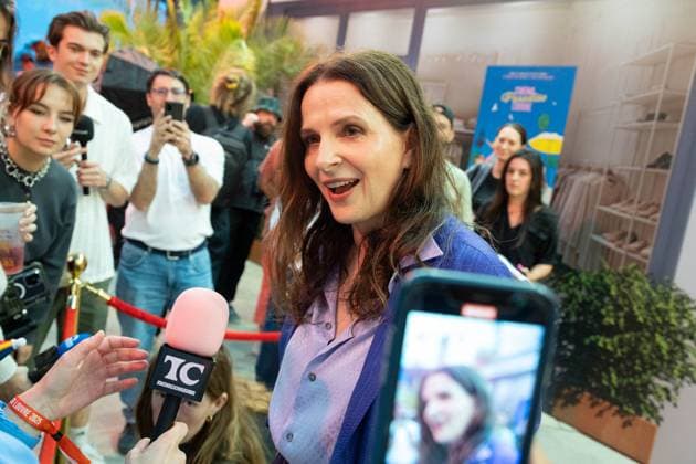 Secret Agent Film Premiere at Cinema Paradisio Juliette Binoche attends Secret Agent Film Premiere at Cinema Paradisio in Louvre on July 05, 2025 in Paris, France. Photo by Nasser Berzane ABACAPRESS.COM Paris France  Copyright: xBerzanexNasser ABACAx